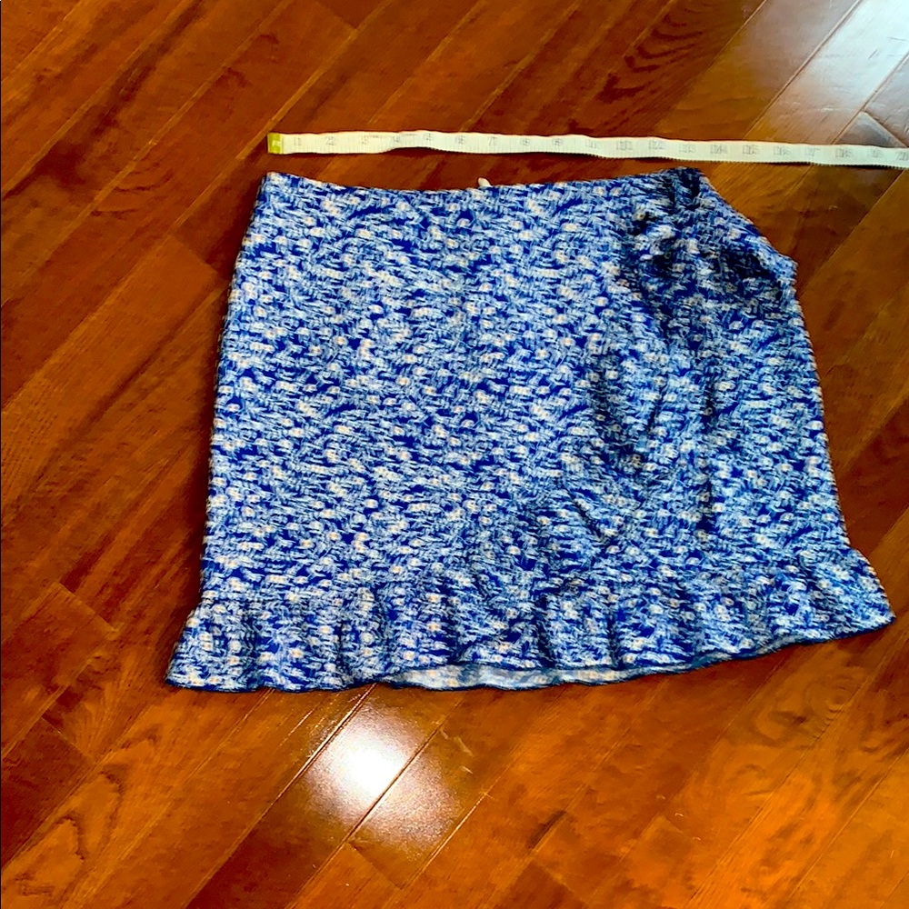 Blue Patterned Women's Skirt